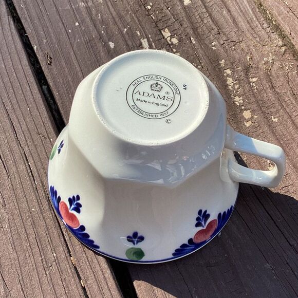 Adams Real English Ironstone Cup Made in England Floral Design‎ - Picture 3 of 4